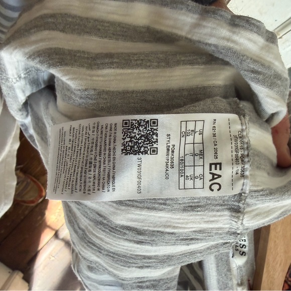 GUESS x ASAP Rocky vintage grey striped shirt - Picture 5 of 8